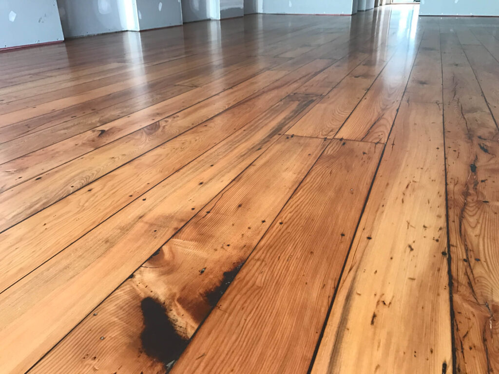 A Varnished Panel Wood Floor Space